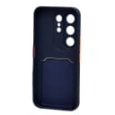 Чехол-накладка с картхолдером - SC337 для Tecno Camon 50 (dark blue)  — фото 2
