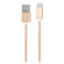 Кабель USB - Type-C - Hoco X2 Knitted (100 см) (gold)  — фото 2