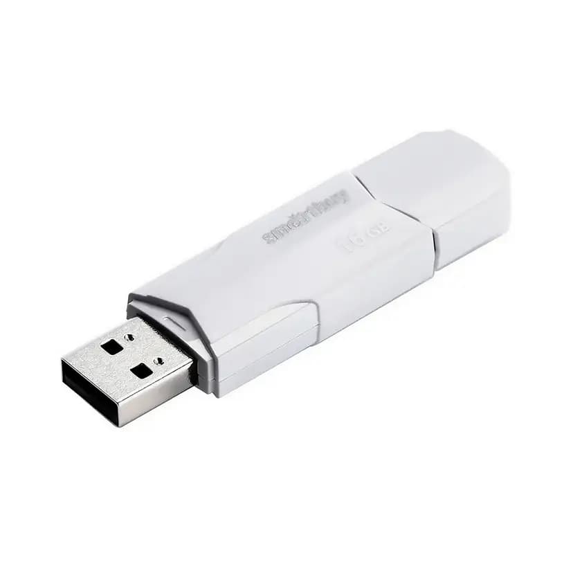 Флэш-накопитель USB 16Gb - Smartbuy Clue (white)  — фото 2