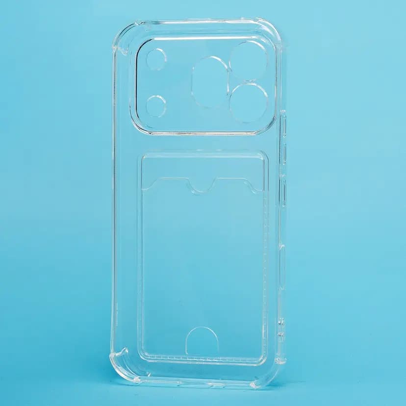 Чехол-накладка с картхолдером - SC276 для Honor 600 Pro (transparent)  — фото 2