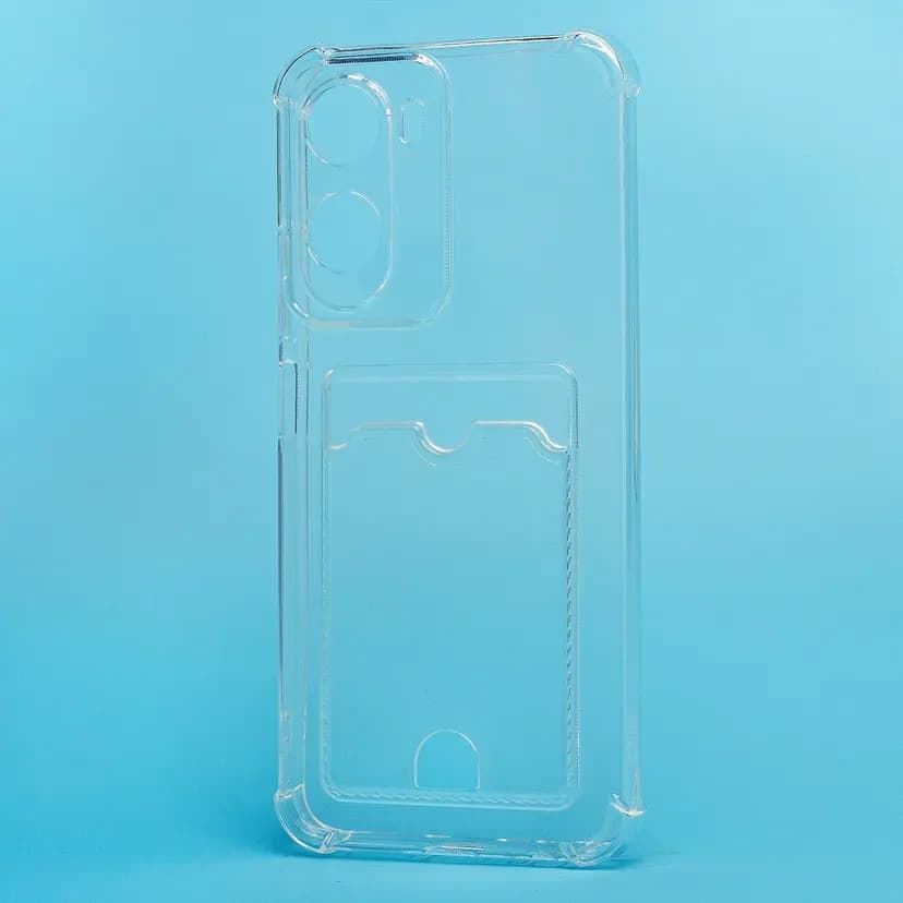 Чехол-накладка с картхолдером - SC276 для Redmi 15A (transparent) 