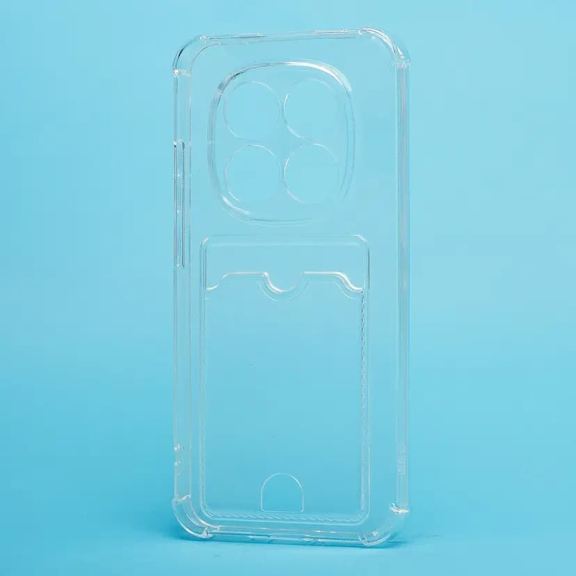Чехол-накладка с картхолдером - SC276 для Redmi Note 15 Pro 5G (transparent) 