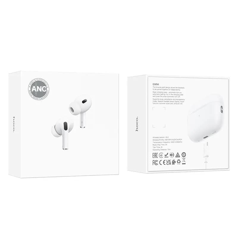 Наушники беспроводные TWS - Hoco EW94 ANC (white) 