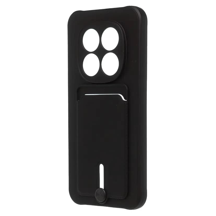 Чехол-накладка с картхолдером - SC304 для Redmi Note 15 Pro 5G (black) 