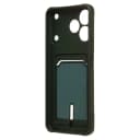 Чехол-накладка с картхолдером - SC304 для Realme Note 80 (dark green)  — фото 2