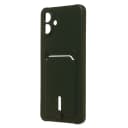 Чехол-накладка с картхолдером - SC304 для Samsung Galaxy A07 (dark green)  — фото 1