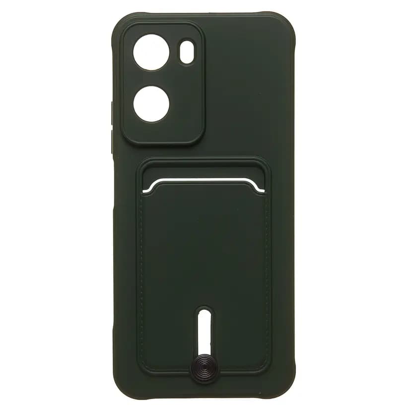 Чехол-накладка с картхолдером - SC304 для Redmi 15A (dark green) 