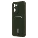 Чехол-накладка с картхолдером - SC304 для Redmi 15A (dark green)  — фото 3
