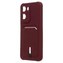 Чехол-накладка с картхолдером - SC304 для Redmi 15A (bordo)  — фото 1