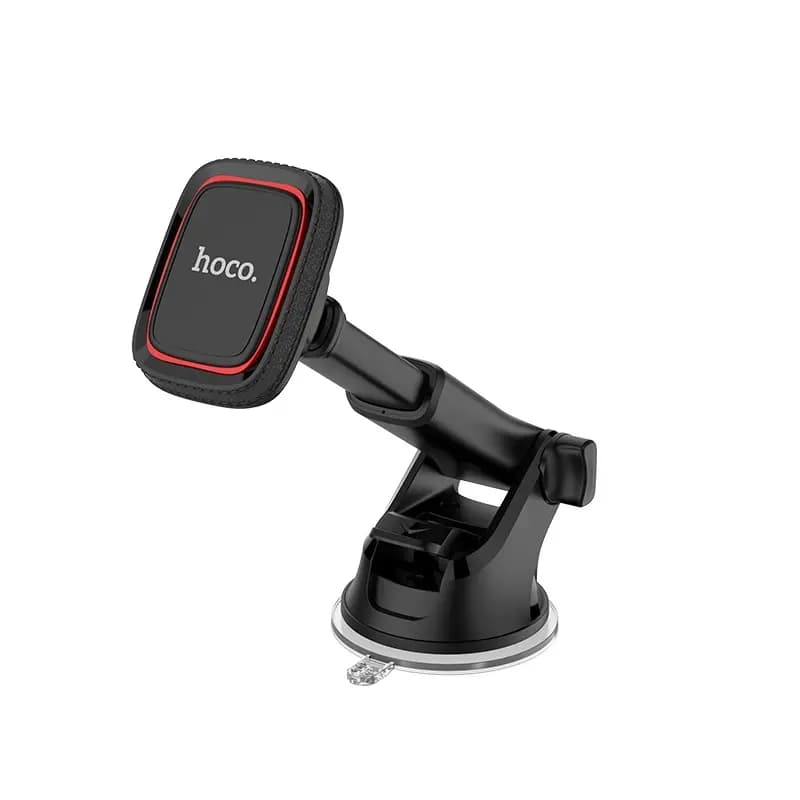 Автодержатель на клейкой присоске магнитный - Hoco CA42 (black/red) — фото 2
