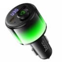FM-модулятор - Hoco E166 Path FM 42W PD+QC3.0 (Type-C/USB) (black)  — фото 2