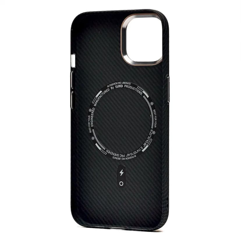 Чехол-накладка - Luxo Creative PC123 для Apple iPhone 15 (black) — фото 2