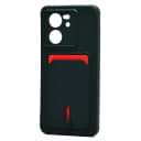 Чехол-накладка с картхолдером - SC304 для Xiaomi 13T/13T Pro (dark green)  — фото 1