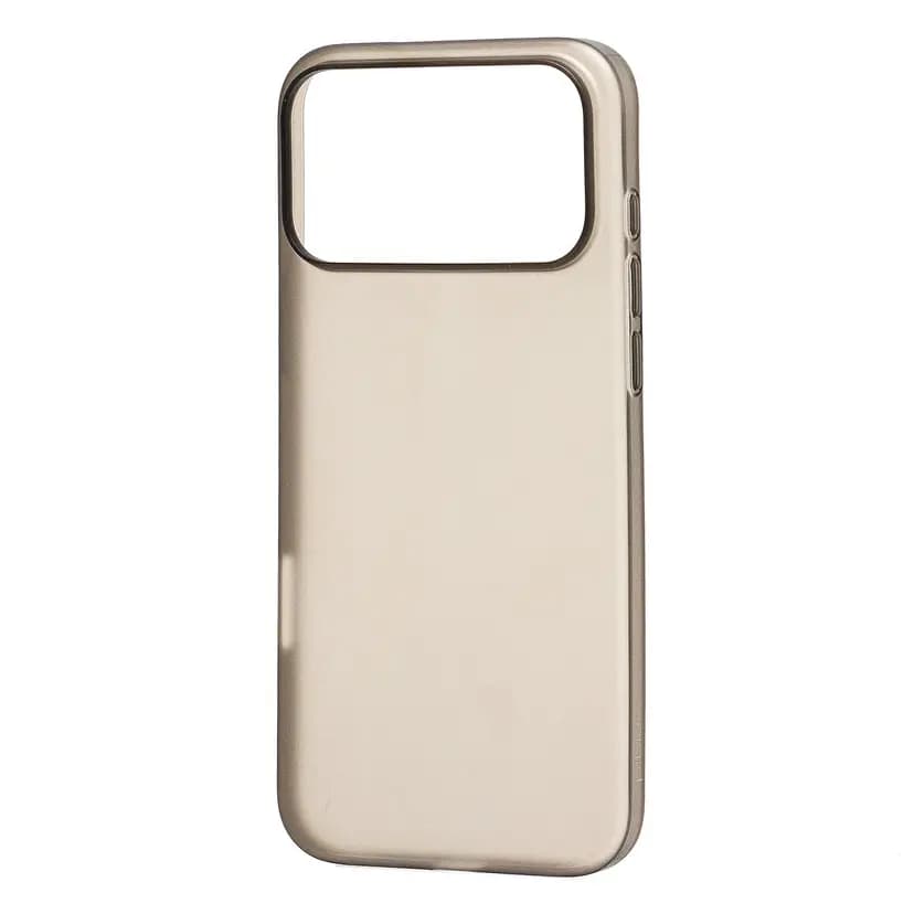Чехол-накладка - PC091 для Apple iPhone 17 Pro Max (matte transparent/black) 