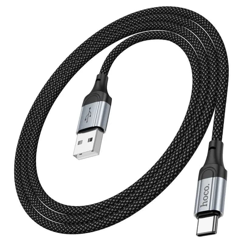 Кабель USB - Type-C - Hoco X102 (100 см) (black)  — фото 2
