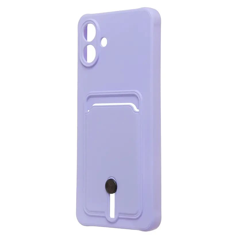 Чехол-накладка с картхолдером - SC304 для Samsung Galaxy A07 (light violet) 
