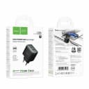 Адаптер сетевой - Hoco C158A 45W (USB/Type-C) (black)  — фото 1