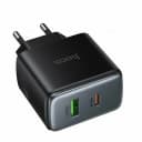 Адаптер сетевой - Hoco C158A 45W (USB/Type-C) (black)  — фото 2