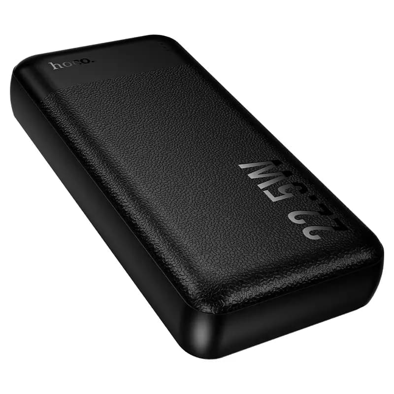 Внешний аккумулятор 20000mAh - Hoco J159A CCC 22.5W PD+QC3.0 (MicroUSB/2xUSB/Type-C) (white)  — фото 3