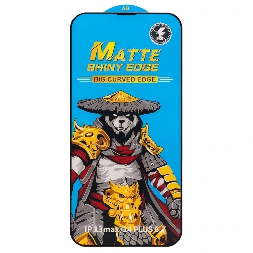 Защитное стекло - Matte для Apple iPhone 13 Pro Max/iPhone 14 Plus (black) 