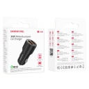Адаптер автомобильный - Borofone BZ19B Wisdom 36W QC3.0 (2xUSB) (black)  — фото 2