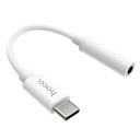 Адаптер Type-C - 3.5 jack - Hoco LS30 Digital audio converter (white)  — фото 1