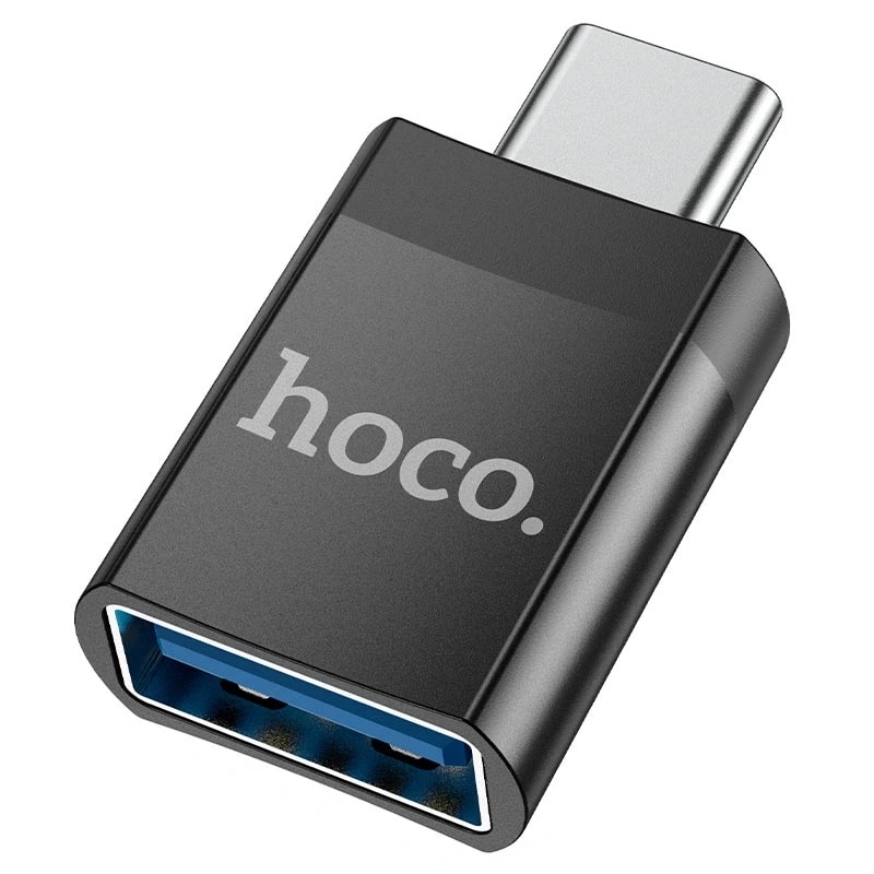 Адаптер Type-C - USB - Hoco UA17 (black) 