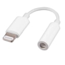Адаптер Apple lightning - 3.5 jack - L01 (7 см) (white)  — фото 1