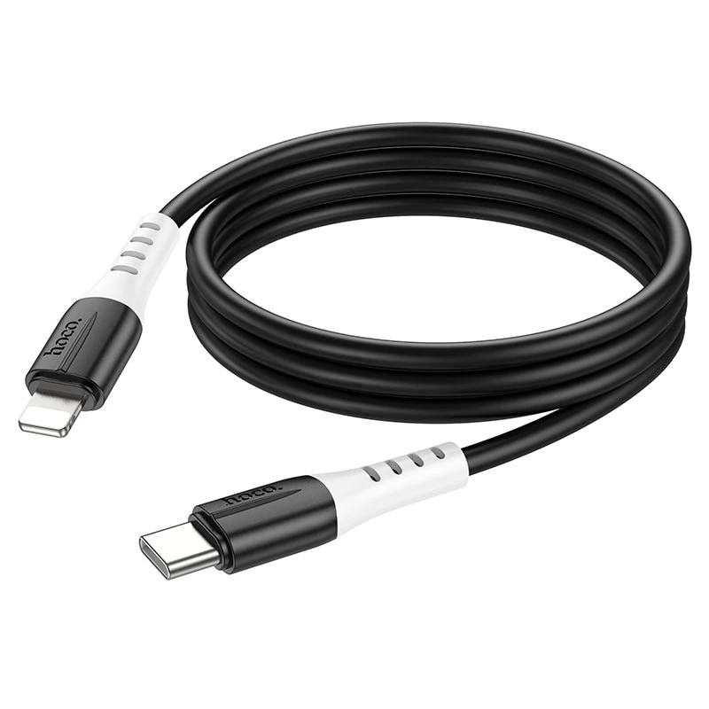 Кабель Type-C - Apple lightning - Hoco X82 (100 см) (black)  — фото 2