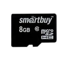 Флэш-накопитель MicroSD 8 Gb без адаптера - Smartbuy (class 10) (black)  — фото 1