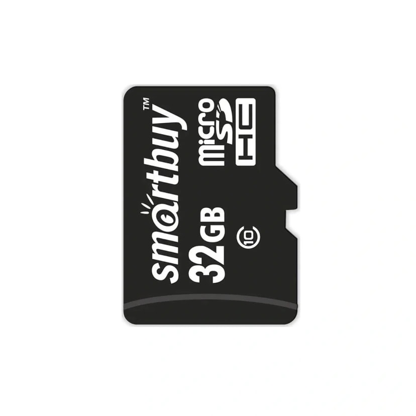 Флэш-накопитель MicroSD 32 Gb без адаптера - Smartbuy (class 10) (black) 