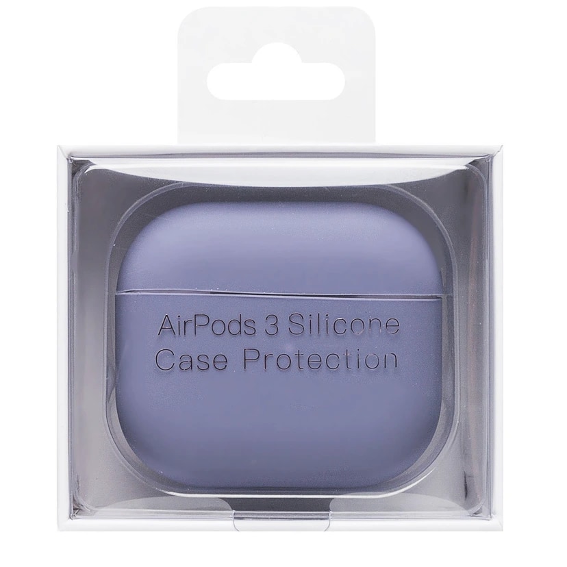 Чехол - Soft Touch для кейса Apple AirPods 3 (lavander grey) 