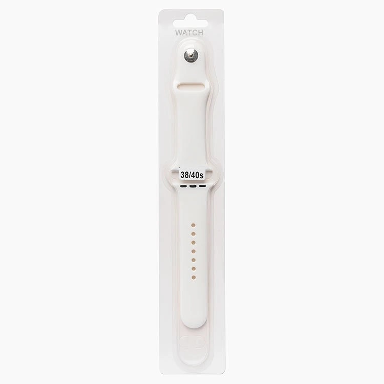 Ремешок на кнопке - Sport Band для Apple Watch 38/40/41 мм (L) (white) 
