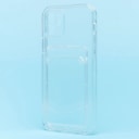 Чехол-накладка с картхолдером - SC276 для Apple iPhone 12  (transparent)  — фото 1