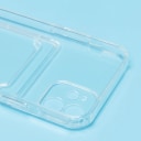 Чехол-накладка с картхолдером - SC276 для Apple iPhone 12  (transparent)  — фото 2