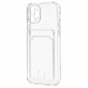Чехол-накладка с картхолдером - SC276 для Apple iPhone 12 Pro (transparent)  — фото 1