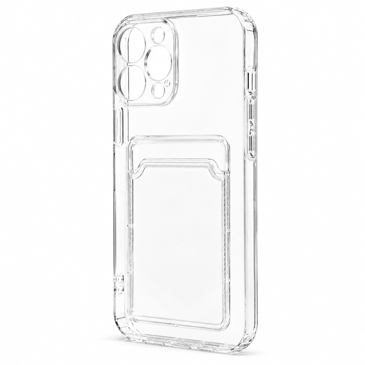 Чехол-накладка с картхолдером - SC276 для Apple iPhone 13 Pro Max (transparent) 