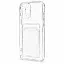 Чехол-накладка с картхолдером - SC276 для Apple iPhone 13 Pro Max (transparent)  — фото 1