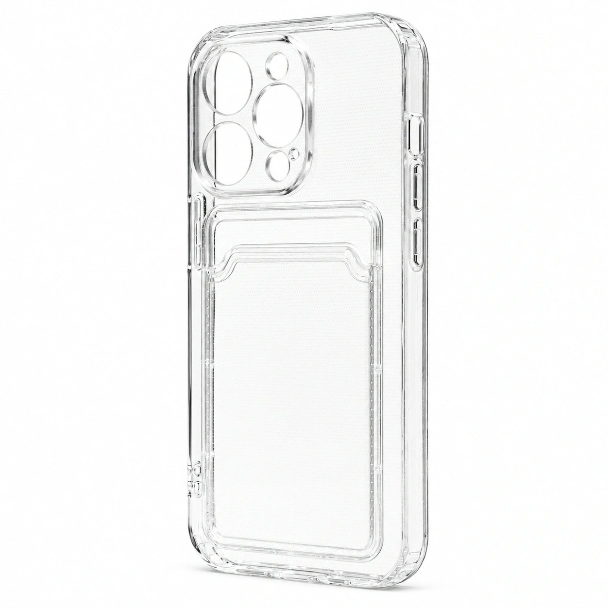 Чехол-накладка с картхолдером - SC276 для Apple iPhone 14 Pro (transparent) 