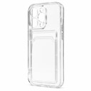 Чехол-накладка с картхолдером - SC276 для Apple iPhone 14 Pro (transparent)  — фото 1
