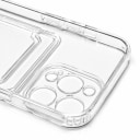 Чехол-накладка с картхолдером - SC276 для Apple iPhone 14 Pro (transparent)  — фото 2