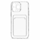Чехол-накладка с картхолдером - SC276 для Apple iPhone 14 Pro Max (transparent)  — фото 1