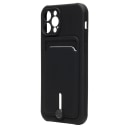 Чехол-накладка с картхолдером - SC304 для Apple iPhone 12 Pro (black)  — фото 1