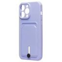 Чехол-накладка с картхолдером - SC304 для Apple iPhone 14 Pro Max (light violet)  — фото 1