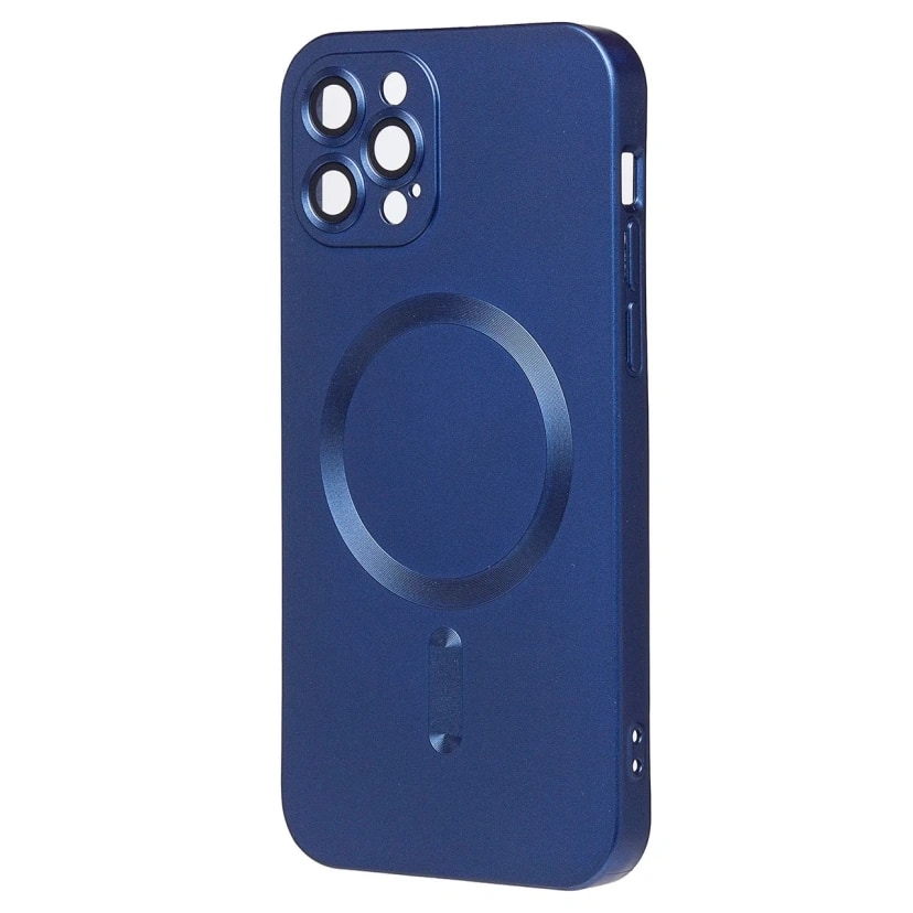 Чехол-накладка - SM020 Matte SafeMag для Apple iPhone 12 Pro (dark blue) 