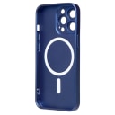 Чехол-накладка - SM020 Matte SafeMag для Apple iPhone 13 Pro (dark blue)  — фото 2