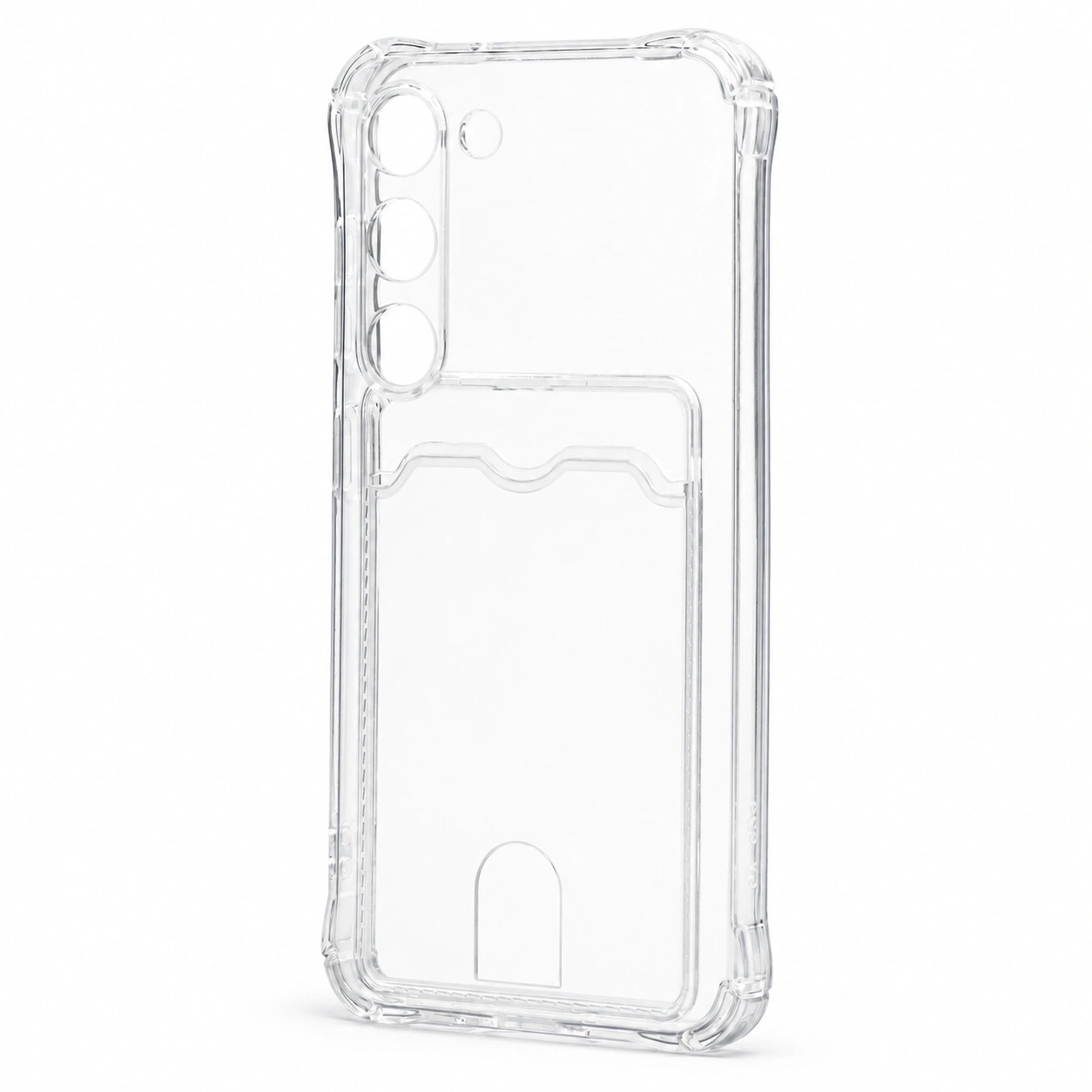 Чехол-накладка с картхолдером - SC276 для Samsung Galaxy S23 (transparent) 