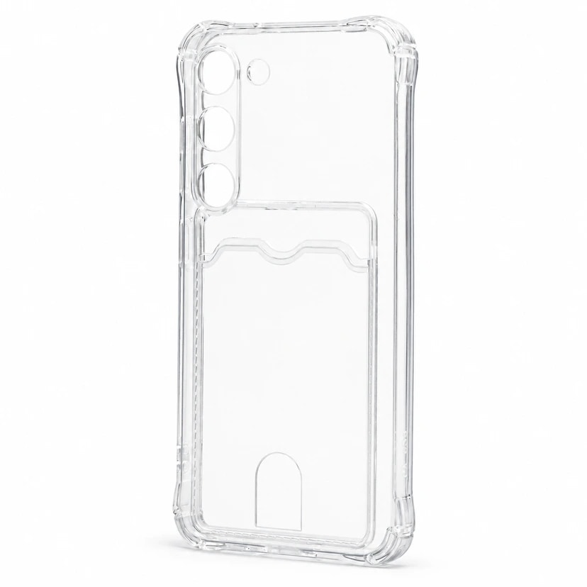 Чехол-накладка с картхолдером - SC276 для Samsung Galaxy S23 (transparent) 