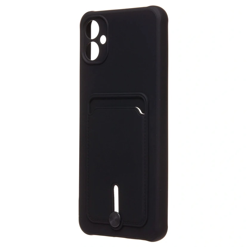 Чехол-накладка с картхолдером - SC304 для Samsung Galaxy A05 (black) 