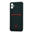 Чехол-накладка с картхолдером - SC304 для Samsung Galaxy A05 (dark green)  — фото 1
